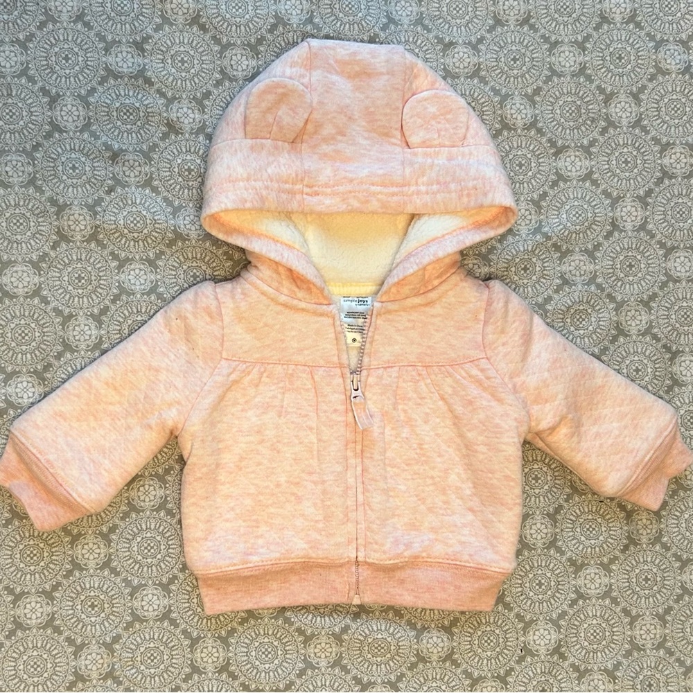 Carter's Baby Girl Sherpa Lined Hooded Jacket